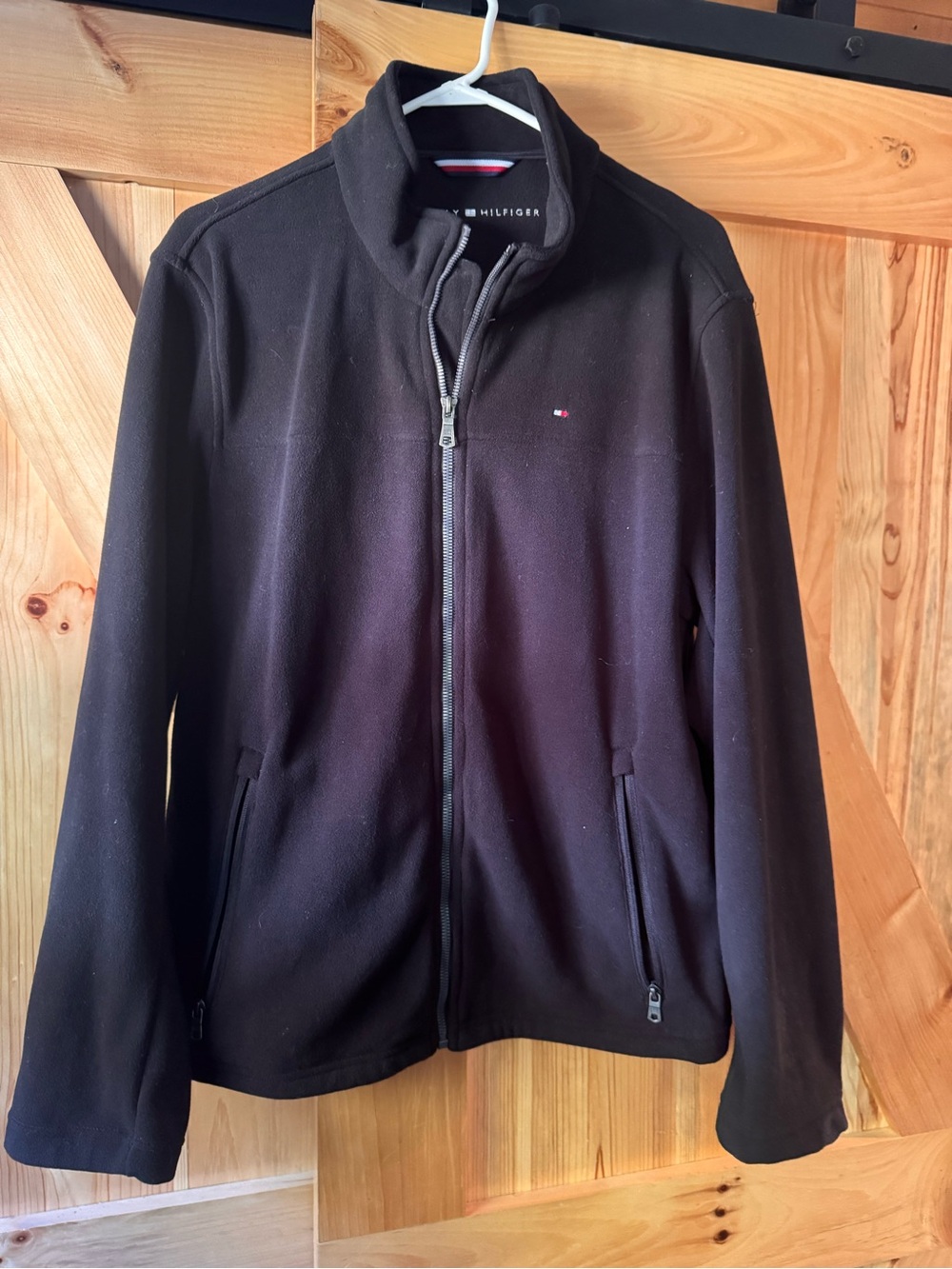 Tommy Hilfiger Black Lightweight Full-Zip Shirt Jacket